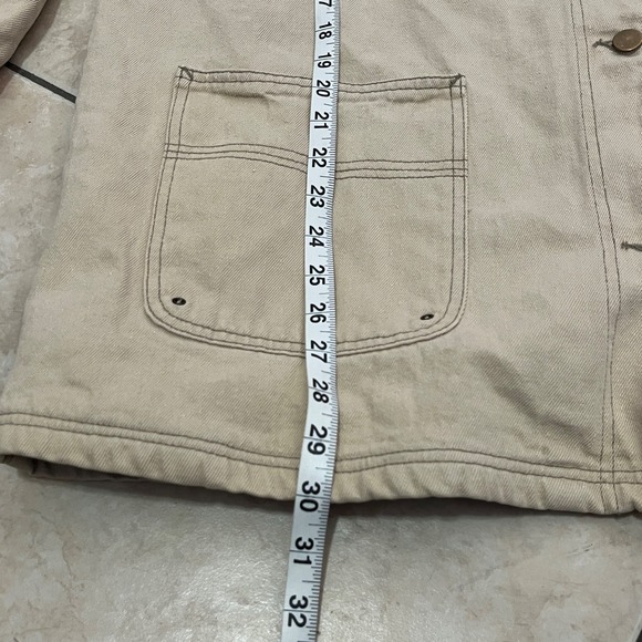 Faded Glory Womens Chore Coat Large Corduroy Collar Plaid Canvas Barn Jacket. - Picture 5 of 9